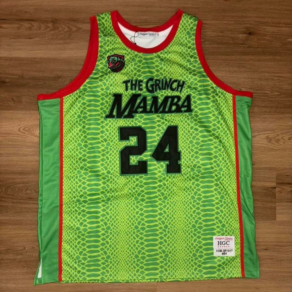 Headgear Classics "The Grinch Mamba" Kobe Bryant Jersey (5XL)
